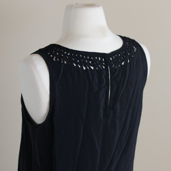 Joie Black Silk Tunic Mini-Dress - Picture 8 of 10